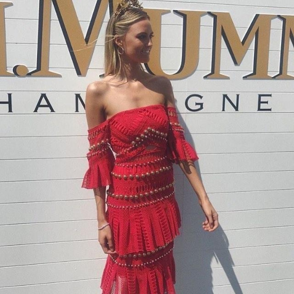 Thurley Revolve Red Heaven Dress